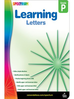 cover image of Learning Letters, Grade PK